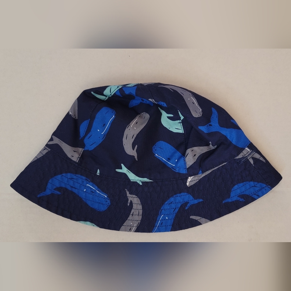 Blue Bucket hat fishing cap Ocean whale Whales In The Sea